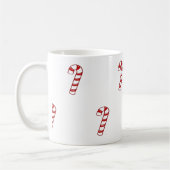 Red Christmas Candy Canes Kaffeetasse (Links)