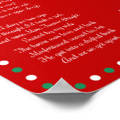 Red Christmas Carol Jingle Bells Posters 10" x 14" Poster (Ecke)
