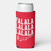 Red Christmas Carrol Themed Can Cooler Selters Dosenkühler (Seltzer Vorderseite)