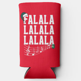 Red Christmas Carrol Themed Can Cooler Selters Dosenkühler