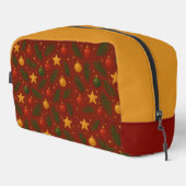 Red Christmas Classic Dopp Kit - Feierliche Reise Waschbeutel (Rechte Ecke)