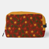 Red Christmas Classic Dopp Kit - Feierliche Reise Waschbeutel (Rückseite)