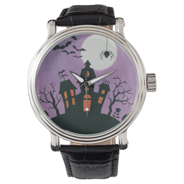 Red Christmas Decoration Joy Armbanduhr (Vorderseite)