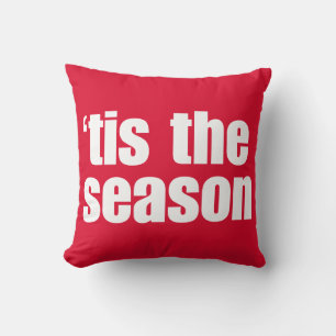Red Christmas 'Dies ist die Saison Throw Kissen