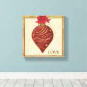 Red Christmas DZcor Hope Leinwanddruck (Insitu (Holzboden))