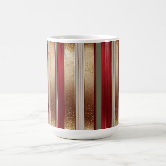 Red Christmas Fa La La Pattern#27 ID1009 Kaffeetasse (Mittel)