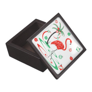Red Christmas Flamingo Baubles Geschenkboxen magne Kiste