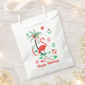Red Christmas Flamingo Baubles Weihnachtsgeschenk Geschenktütchen (Ausgeschnitten)