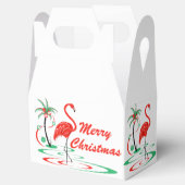 Red Christmas Flamingo Frohe Weihnachtsgabel Geschenkschachtel (Geöffnet)