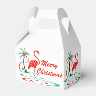Red Christmas Flamingo Frohe Weihnachtsgabel Geschenkschachtel
