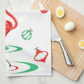 Red Christmas Flamingo Holidays Küchentuch (Viertel Falte)