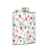 Red Christmas Flamingo Multi Flask klein Flachmann (Rechts)