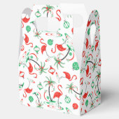 Red Christmas Flamingo Multi Gevor Box Gable Geschenkschachtel (Geöffnet)