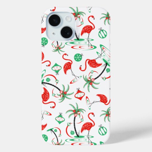 Red Christmas Flamingo Multi iPhone Case-Mate iPhone Hülle (Rückseite)