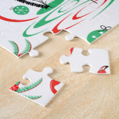 Red Christmas Flamingo Multi jigsaw Puzzle (Seite)