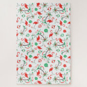 Red Christmas Flamingo Multi jigsaw Puzzle (Vertikal)
