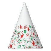 Red Christmas Flamingo Multi Party Hut Partyhütchen (Rechts)