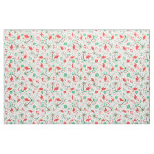 Red Christmas Flamingo Multi Stoff kleines Muster (Fat Quarter (45,7 x 55,9 cm))