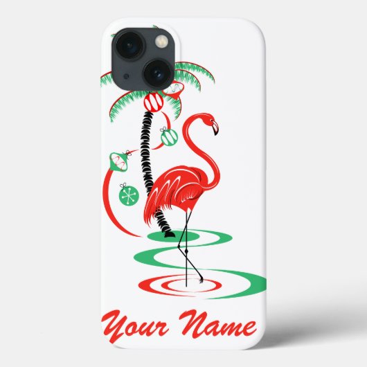 Red Christmas Flamingo Name iPad Mini Fall Case-Mate iPhone Hülle (Rückseite)