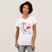 Red Christmas Flamingo T - Shirt women' (Vorne ganz)