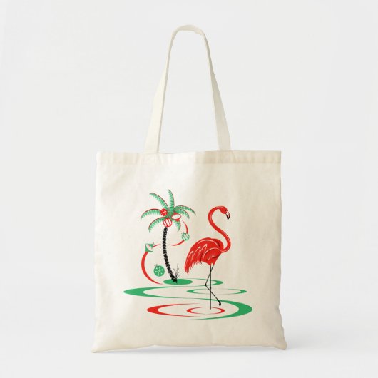 Red Christmas Flamingo Tasche (Vorne)