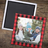 Red Christmas Foto Buffalo Karo Custom Magnet