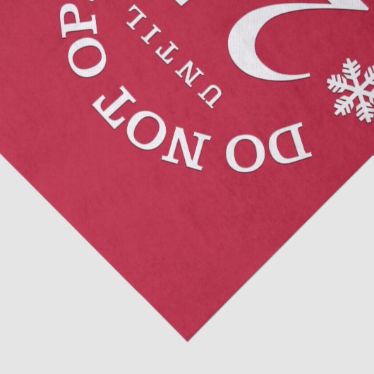 Red Christmas Funny nicht öffnen Gewebe Papier (Ausschnitt)