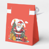 Red Christmas Game Secret Santa Gift Exchange Geschenkschachtel (Rückseite)