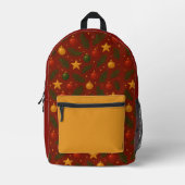 Red Christmas gedruckter Rucksack - Feiertag (Vorderseite)