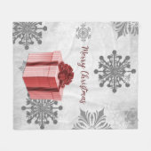 Red Christmas Geschenk Holiday Fleece Blanket (Vorderseite (Horizontal))