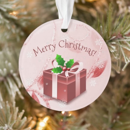 Red Christmas Geschenk Ornament (Baum)