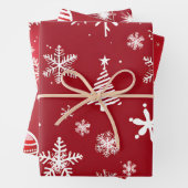 Red Christmas Geschenk Wrap, Holiday Designs Geschenkpapier Set (Beispiel)