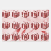 Red Christmas Geschenkpapier Set (Vorderseite 3)