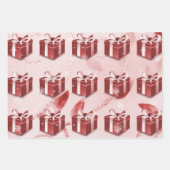 Red Christmas Geschenkpapier Set (Vorderseite 2)