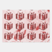 Red Christmas Geschenkpapier Set (Vorderseite)