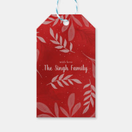 Red Christmas Geschenktasche Geschenkanhänger