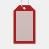 Red Christmas Geschenktasche Geschenkanhänger (Rückseite)