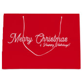 Red Christmas Geschenktasche Große Geschenktüte (Vorderseite)