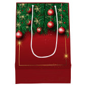 Red Christmas Geschenktasche Mittlere Geschenktüte