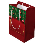 Red Christmas Geschenktasche Mittlere Geschenktüte