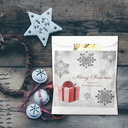 Red Christmas Gift Favor Bag Geschenktütchen