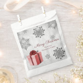 Red Christmas Gift Favor Bag Geschenktütchen (Ausgeschnitten)