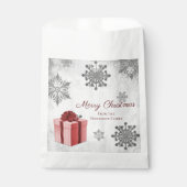 Red Christmas Gift Favor Bag Geschenktütchen (Vorderseite)