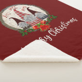 Red Christmas Gnomes Trendy Elves Sherpadecke (3/4)