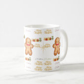 red Christmas happy day and Christmas Kaffeetasse (VorderseiteRechts)