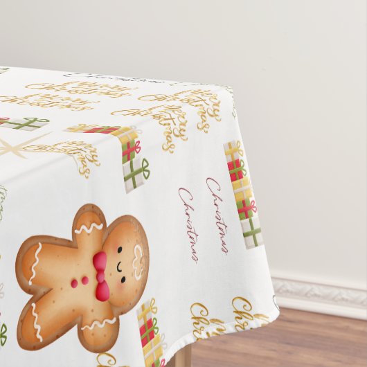 red Christmas  happy day and Christmas Tischdecke (Beispiel)