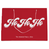 Red Christmas Ho Ho Ho Geschenktaschen Große Geschenktüte (Vorderseite)
