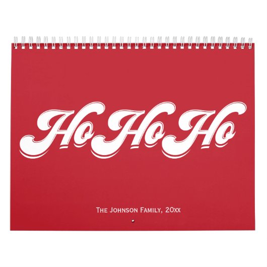 Red Christmas Ho Ho Ho Ho Kalender (Titelbild)