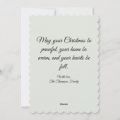 Red Christmas House Holiday Card Feiertagskarte (Rückseite)