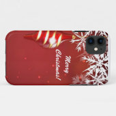 Red Christmas iPhone Case (Rückseite (Horizontal))
